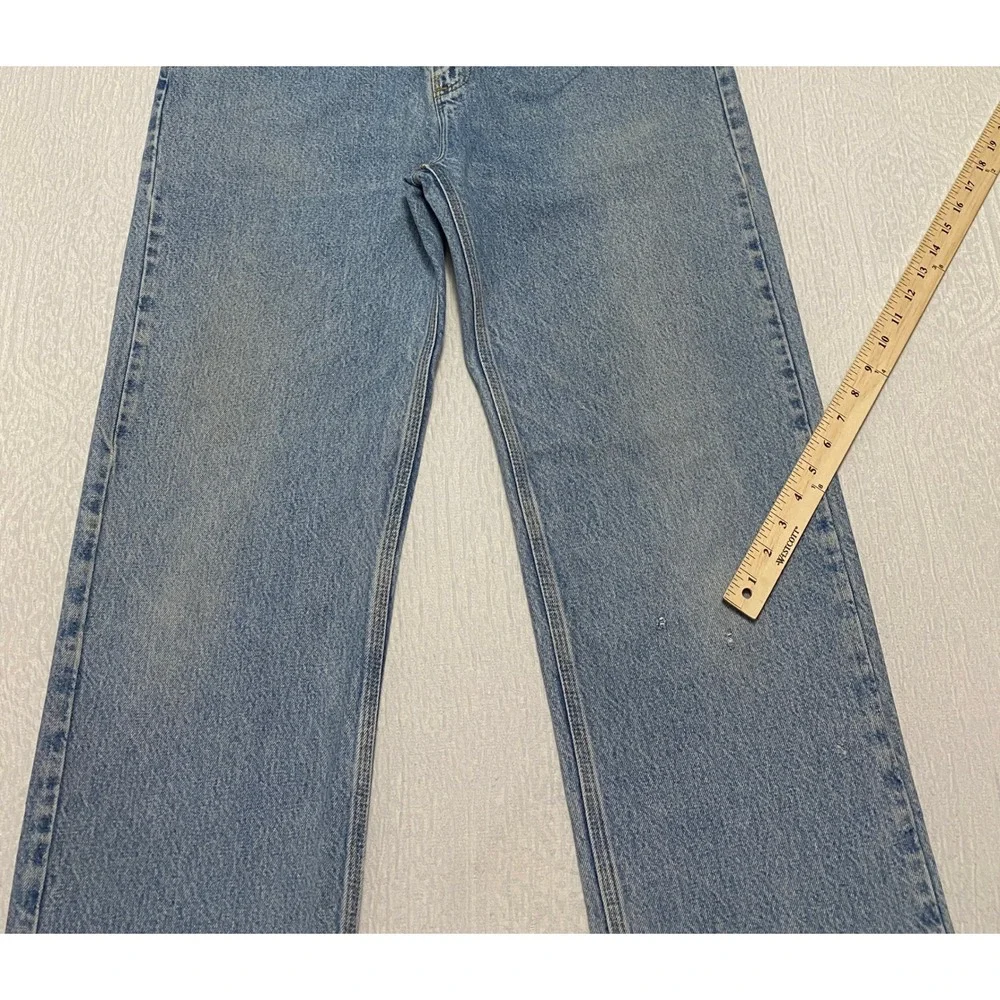 Carhartt B460‎ LVB Work Jeans Men's Size 36×34 Blue Relaxed Fit